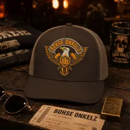 Böhse Onkelz Eagle Logo Brown Trucker Cap thumbnail 3