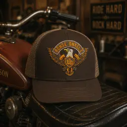 Böhse Onkelz Eagle Logo Brown Trucker Cap thumbnail 5
