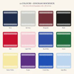 Mama Mockneck — Gingham Letters, Their Names on the Cuff thumbnail 11