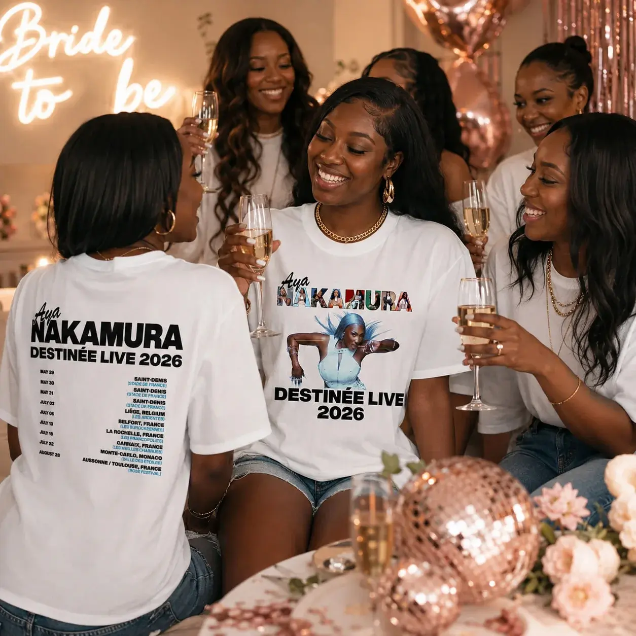 Aya Nakamura Destinee Live 2026 Tour T-Shirt