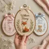 Baby Name Hoop — Their First Sign, Hand-Finished