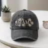 Mama Daisy Cap — Embroidered Daisies, the Kids' Names on the Side