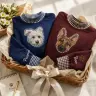 Pet Portrait Mockneck — Their Face, Stitched From Your Photo
