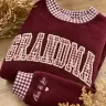Grandma Mockneck — Gingham Letters, the Grandkids on the Cuff